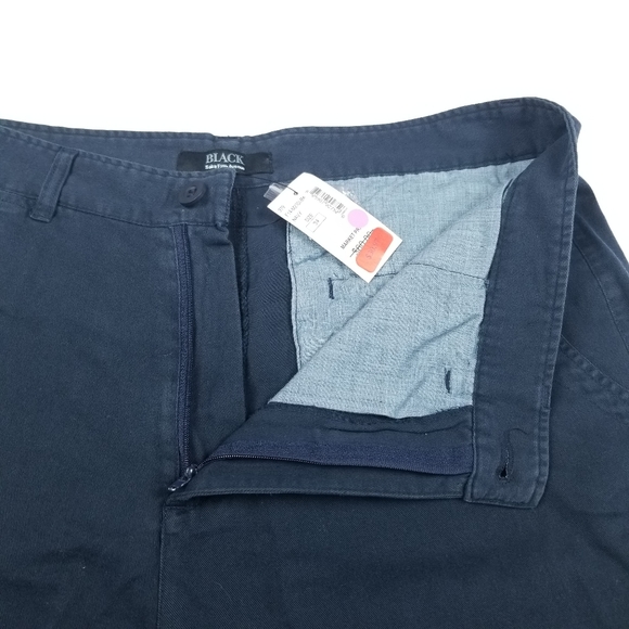 Black Saks 5th Avenue NWT Shorts Size 34 in Navy - Picture 4 of 9
